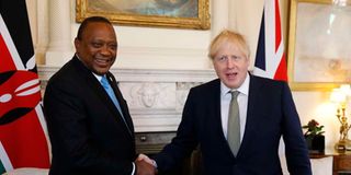 Uhuru and Boris Johnson