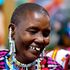 One of the Maasai women from Kenya at the COP27 