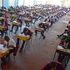 Candidates sitting for the mathematics examination at Kisumu Boys High School 