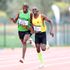 Charles Simotwo (left) and Daniel Munguti go head to head in 1,500m race 