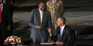 President Uhuru Kenyatta US President Barack Obama kenya