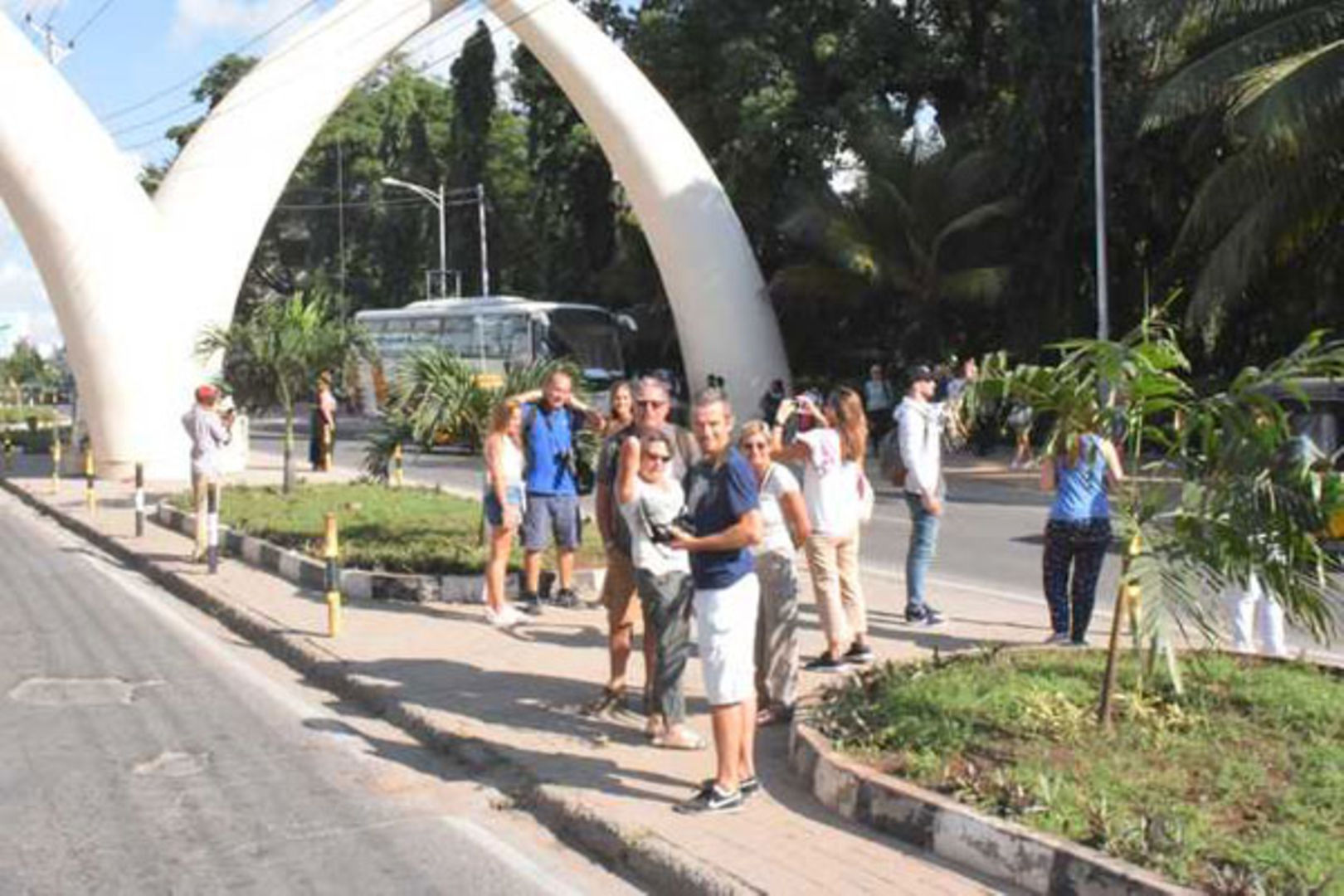 Symbolic Tusks Erected In 1952 To
