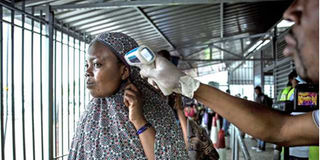 Ebola screening in Goma