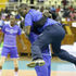 KPA player David Thuita lifts coach Sammy Mulinge