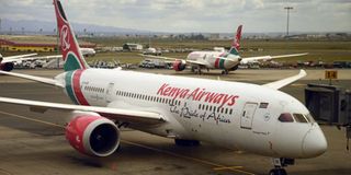 A Kenya Airways plane 