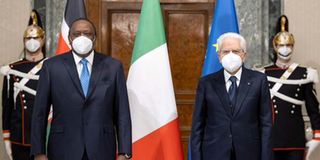 Uhuru meets Italy President Sergio Mattarella 