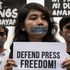 Philippines press freedom protest