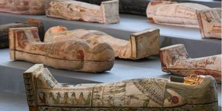 Egypt sarcophagi in Saqqara