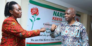 Martha Karua and Kivutha Kibwana