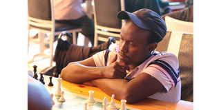 Sadam Ali, the reigning Kenya National Chess Champion for People Living with Disability. 