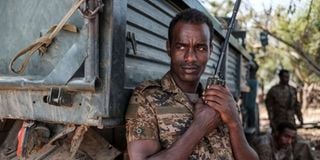 Ethiopian soldier in Dansha