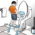 A boy peeing