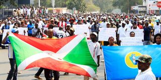 Burundi protest against UN 