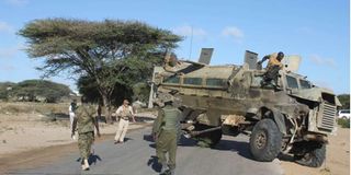 Amisom soldiers in Somalia