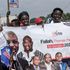 Supporters of Liberia's President George Weah