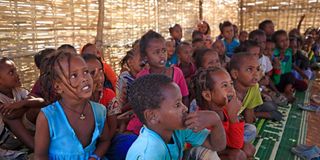 Ethiopian refugee children 