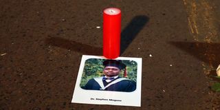 Dr Stephen Mogusu vigil