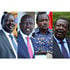 Raila Odinga, William Ruto, Kalonzo Musyoka, Musalia Mudavadi 