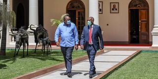 Presidents Kenyatta and Muse Bihi