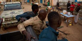 South Sudan National Police Service officers 