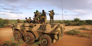 Amisom troops in Somalia