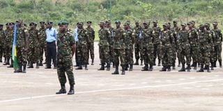 Rwandan army soldiers 
