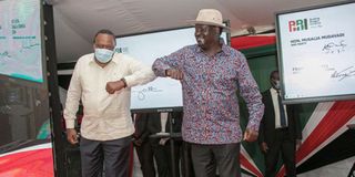 Uhuru Kenyatta and Raila Odinga 