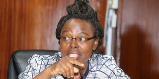 Controller of Budget Margaret Nyakango.