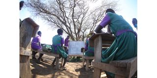 Pupils in Seriani Primary School.