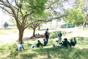 Pupils at Mweiga Primary School in Nyeri.