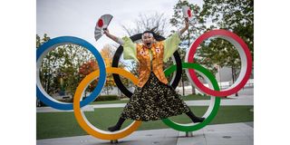 Olympics super fan Kyoko Ishikawa of Japan