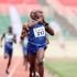 Noah Kibet celebrates winning men's 1000m race