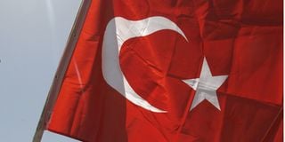 The Turkish flag.
