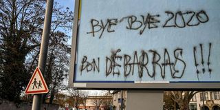 Bye bye 2020 sign in France
