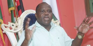 Tana River governor Dhadho Godhana at his office in Hola town in May 2019.