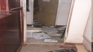 Part of the damage at Chesamisi High School in Bungoma County following student riots on January 24, 2021.