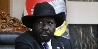 South Sudanese President Salva Kiir in February 2020 in Juba.