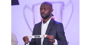 FKF CEO Barry Otieno during the draw for Betway Cup Round of 64 on February 4, 2021.