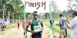 US-based Kenyan athlete Panuel Mkunga
