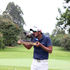 Mohit Mediratta kisses the title after winning the eighth leg of the Safari Tour 
