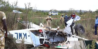 KWS aircraft crash in Nanyuki