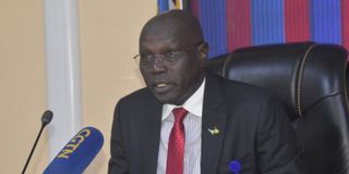 South Sudan Central Bank Governor Dier Tong