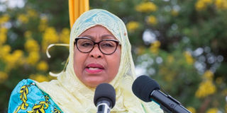 Tanzania's Vice President Samia Suluhu Hassan.