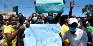 Students protest in Eldoret