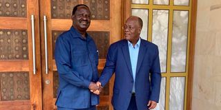 Raila Odinga and President John Magufuli 