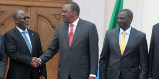 Uhuru Kenyatta, John Pombe Magufuli, William Ruto