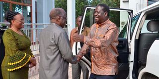 President John Magufuli and Raila Odinga