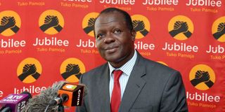Jubilee party Secretary-General Raphael Tuju