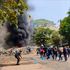 Protesters in Myanmar