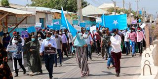 Somalia protesters